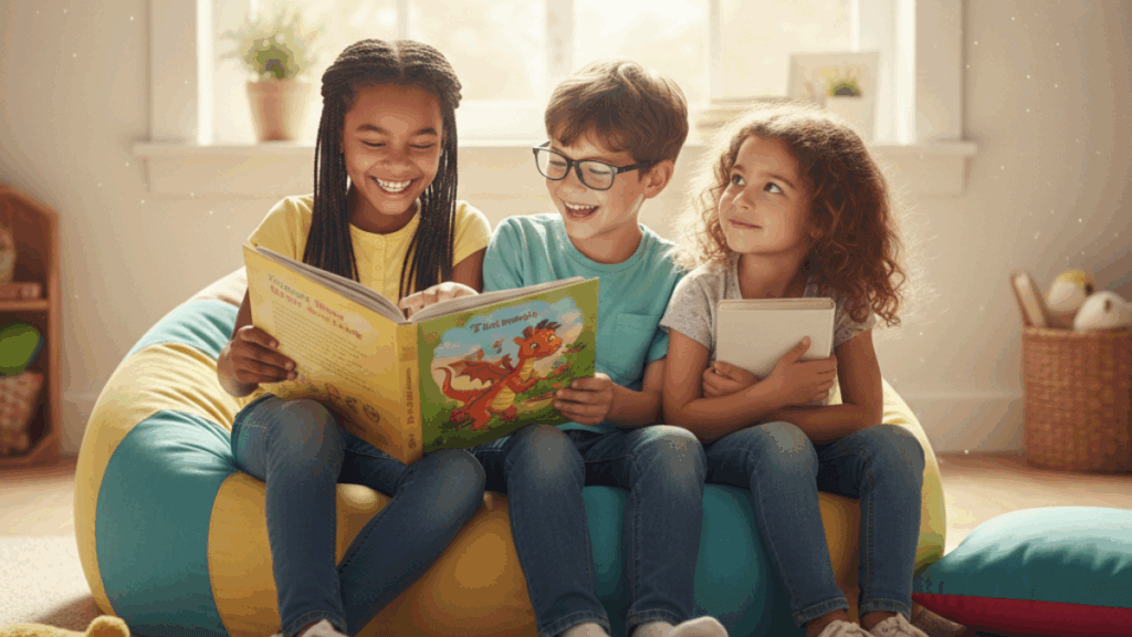 difficultes-apprentissage-trois enfants-livres