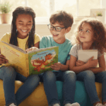 difficultes-apprentissage-trois enfants-livres