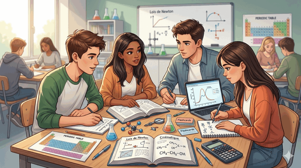 physique-chimie-bac-eleves-livres-cahiers