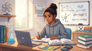 physique-chimie-bac-fille-ordinateur-livres