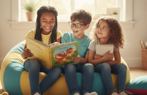difficultes-apprentissage-trois enfants-livres